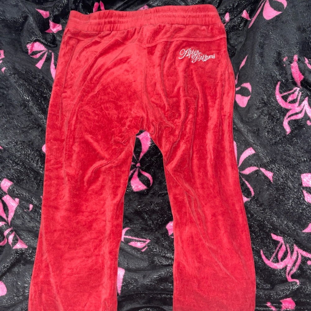 Apple Bottoms Red Velvet Pants